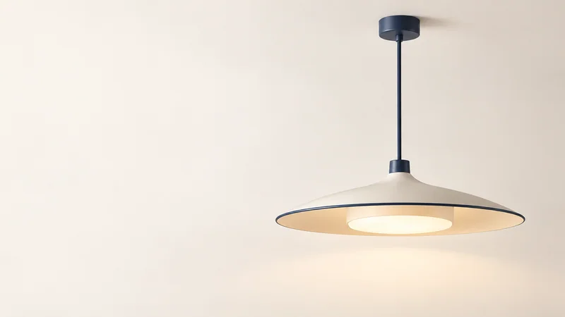Fictional Canopy Pendant concept by the invented Cinderline Design Studio: product hero view.