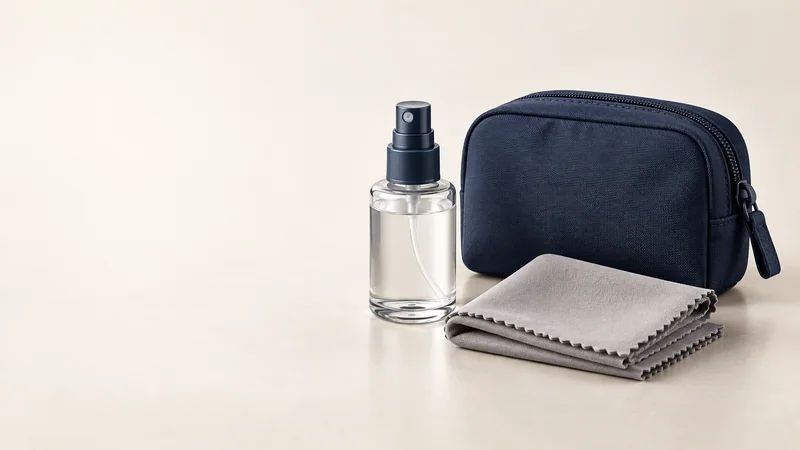 Fictional Clarity Care Kit concept by the invented Clear Harbor Optical Collective: product hero view.